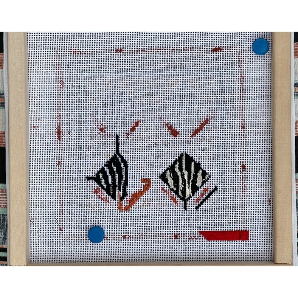 Canvas Works PO31 Animal Print Needlepoint Canvas Kit 15% Finished - Picture 6 of 10